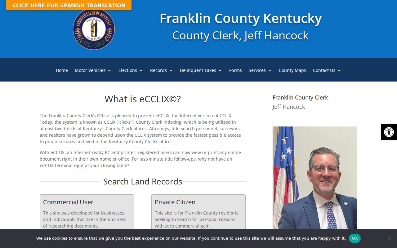 Frankfort previous residents deed-chain entry page
